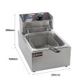 Fryer électrique en acier inoxydable 6L